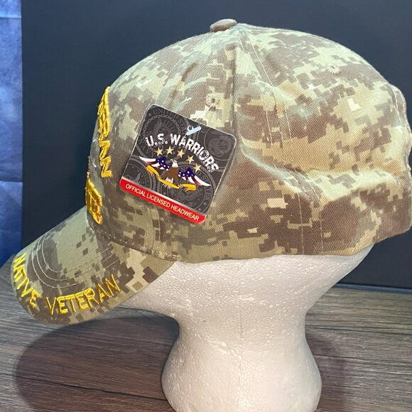 U.S. Warriors Military official Licensed Headwear Native Veteran Marine Hat - Picture 7 of 7